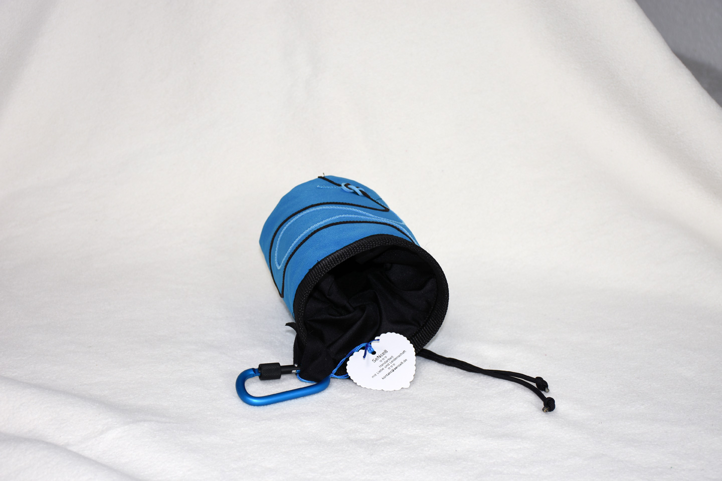 Artikel: CB3312 / Motiv: Doppelseil - ist Wasserabweisend / Farbe: türkisblau, schwarz / Material: Polypropylen, Softshell, Mixstoffe